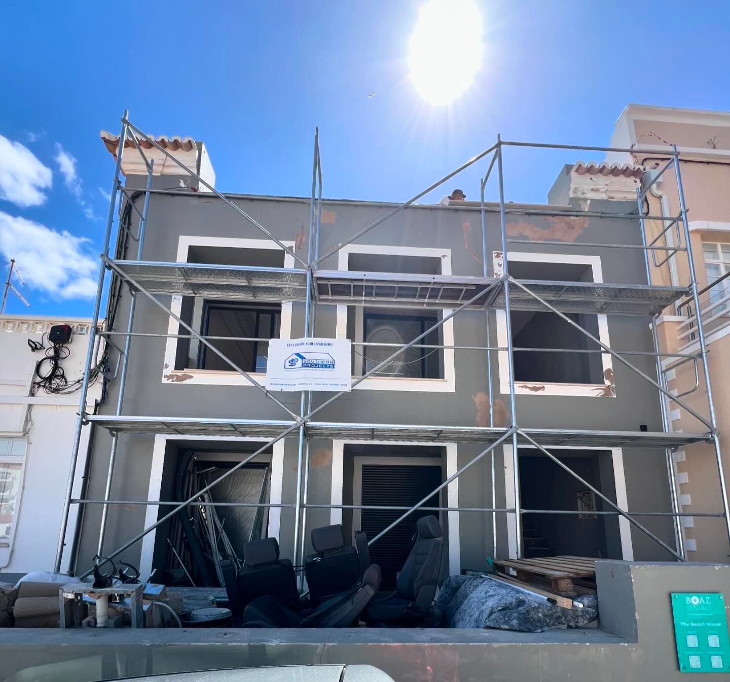 Rental property renovation in progress